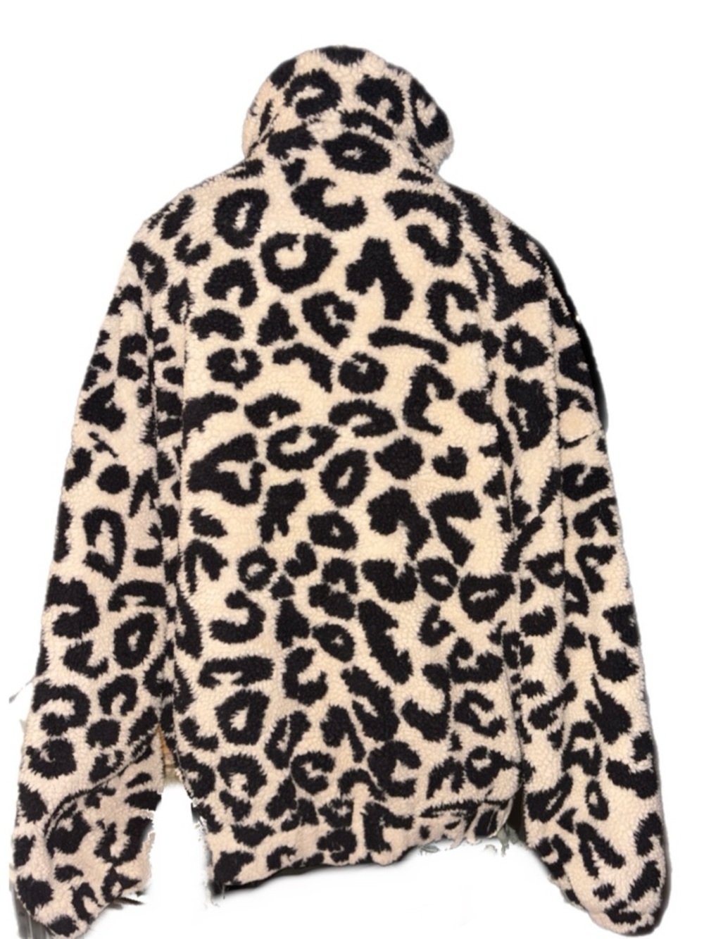 Brunette The Label Leopard Print Sherpa Fleece Jacket (Size M/L) - Picture 4 of 8